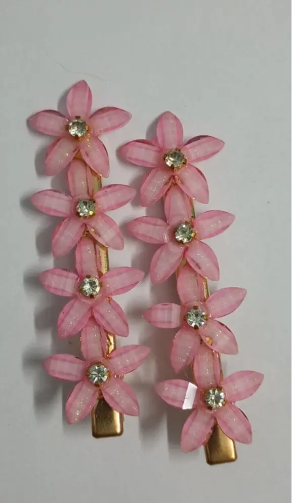 flower petal hairclip for girl (2)