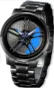 Analog Watch - For Men Alloy wheel watch metal strap water resistant glass