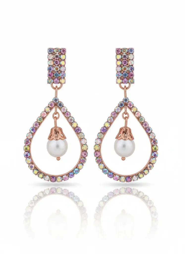 Aurora Teardrop Diamond Earrings