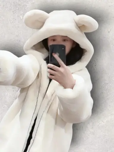 Women Full Sleeve Self Design Hooded Sweatshirt