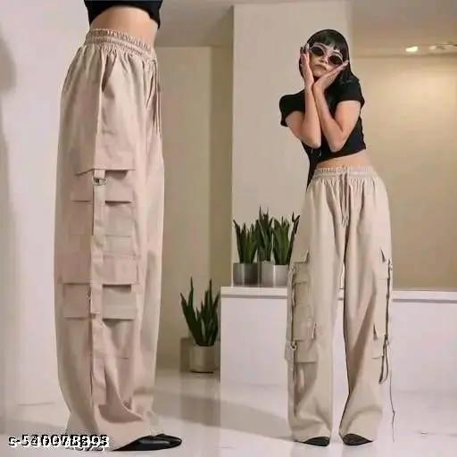 TRENDY Women's Stylish Six Pocket Cargo Pants