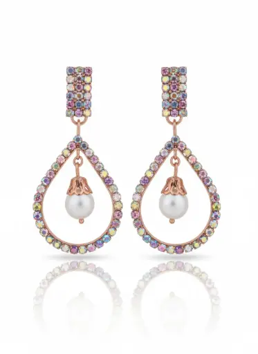 Aurora Teardrop Diamond Earrings