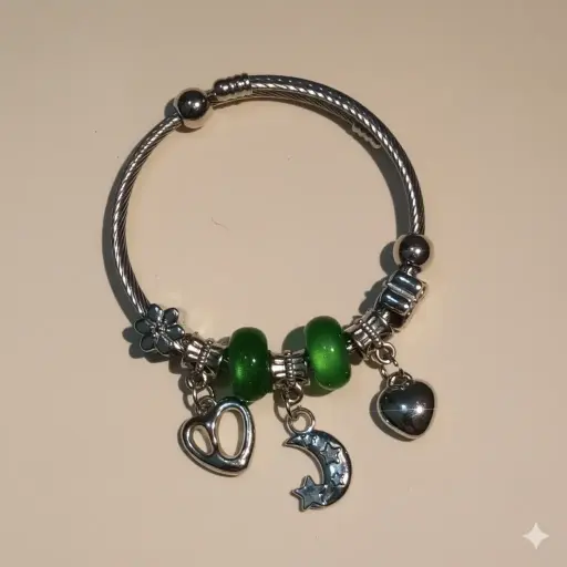 Emerald Isle Charm Bangle
