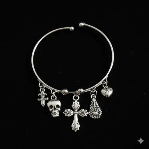 Shadow & Light Silver Bracelet 